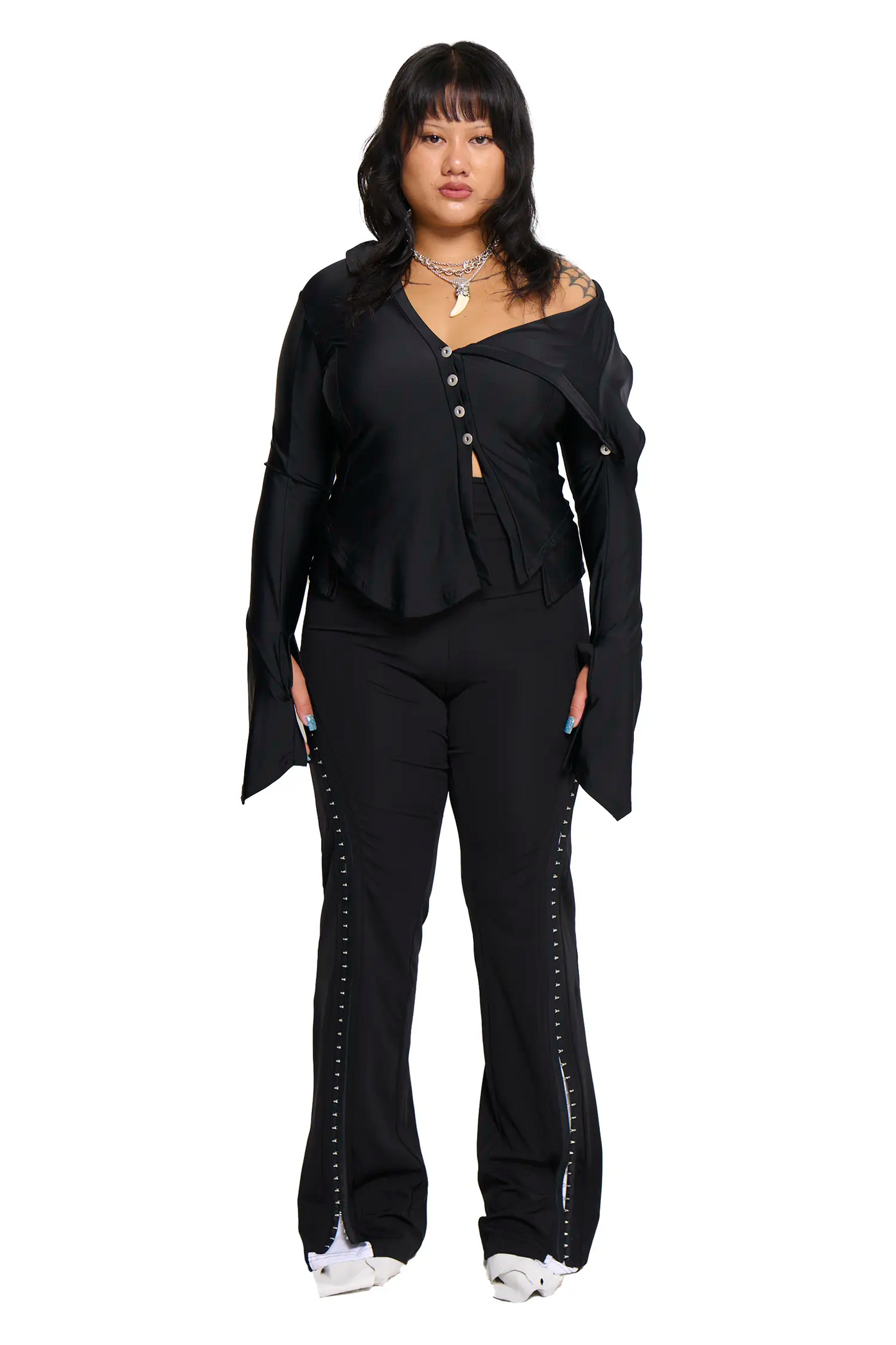 Hooked Pant Black + White