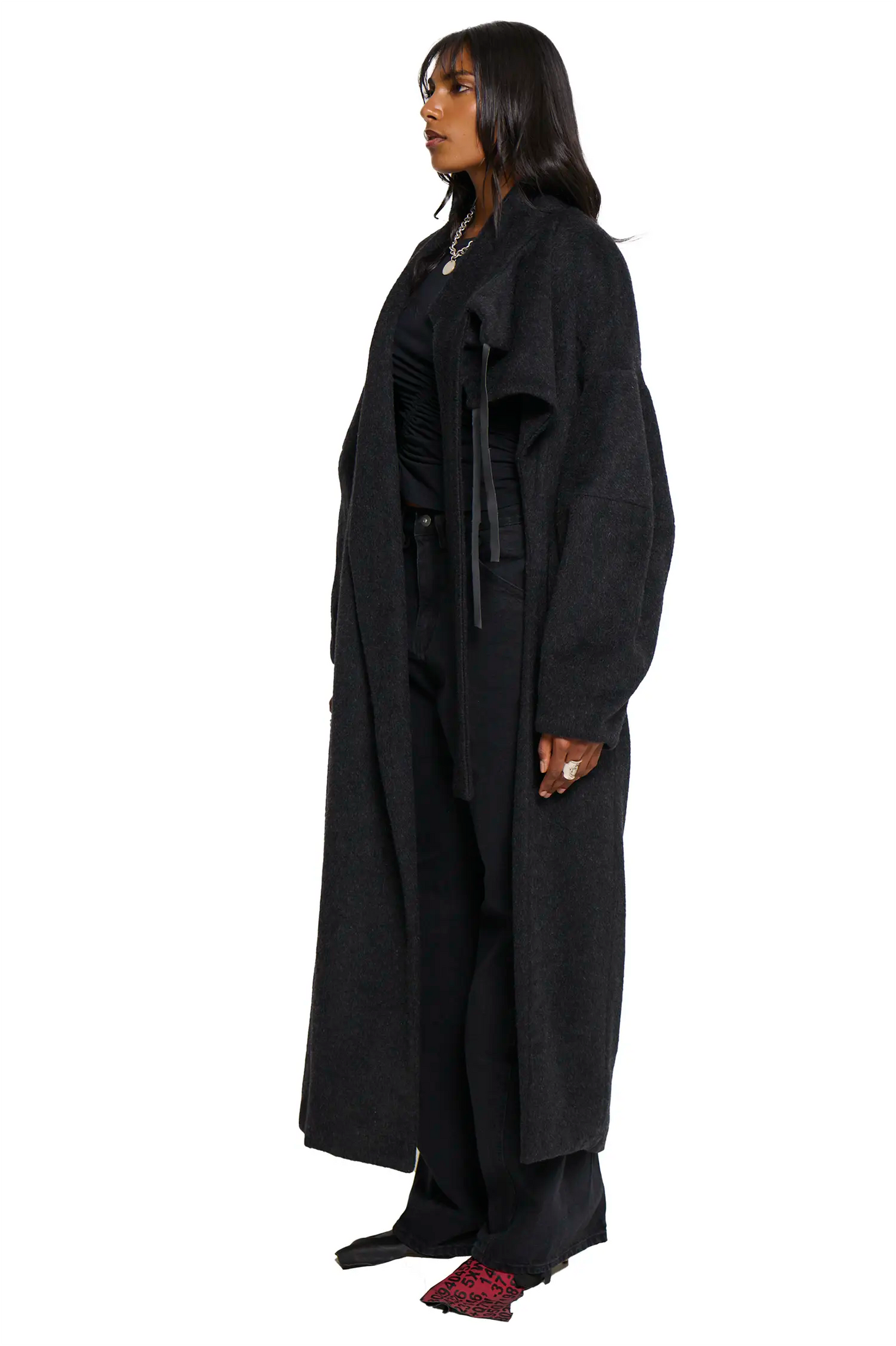 Manola Coat - Charcoal