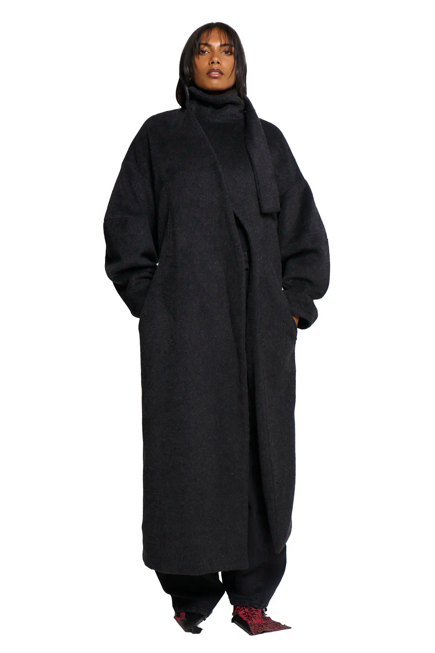 Manola Coat - Charcoal