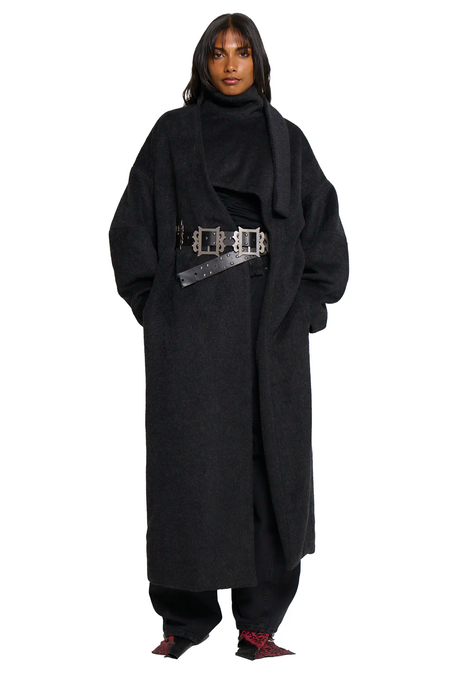 Manola Coat - Charcoal