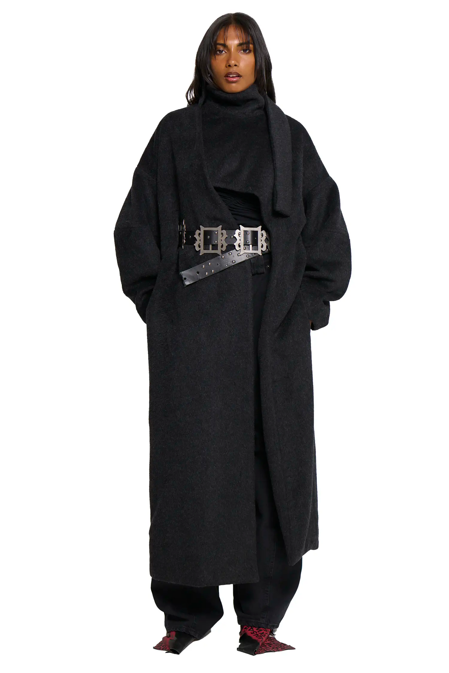 Manola Coat - Charcoal