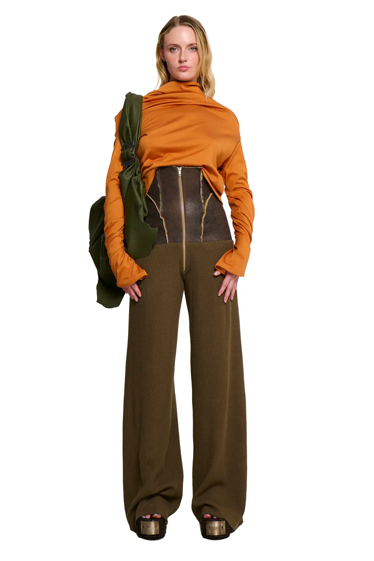 Sheepskin Waffle Corset Pant