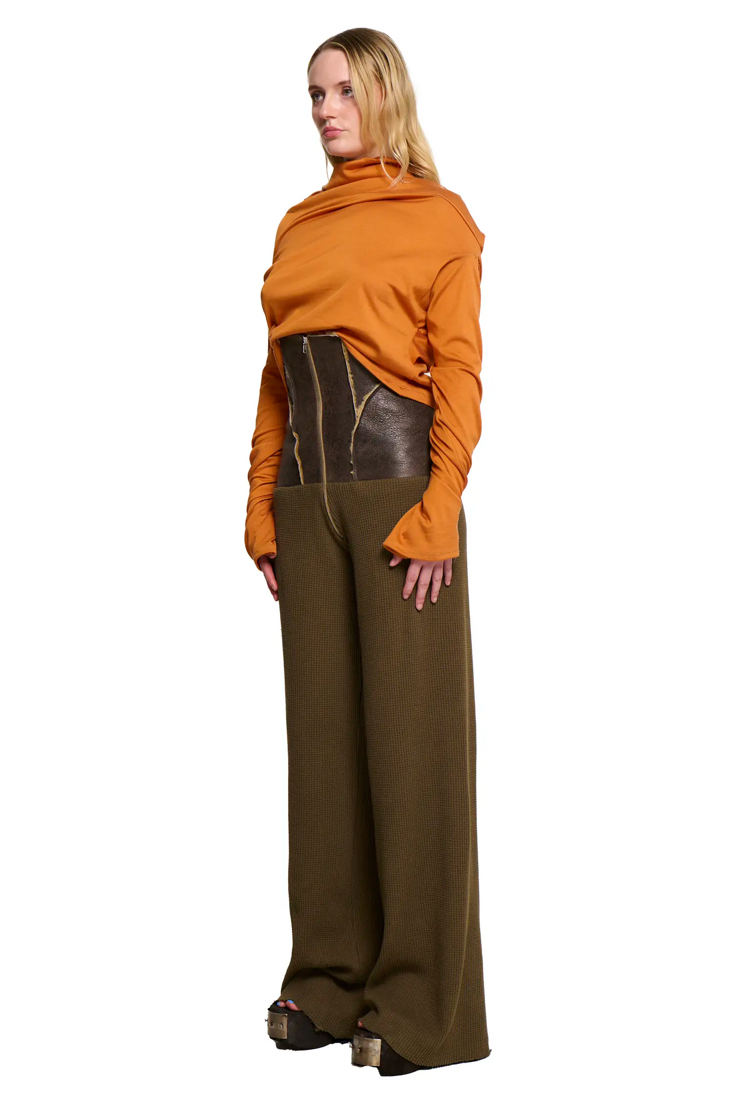 Sheepskin Waffle Corset Pant
