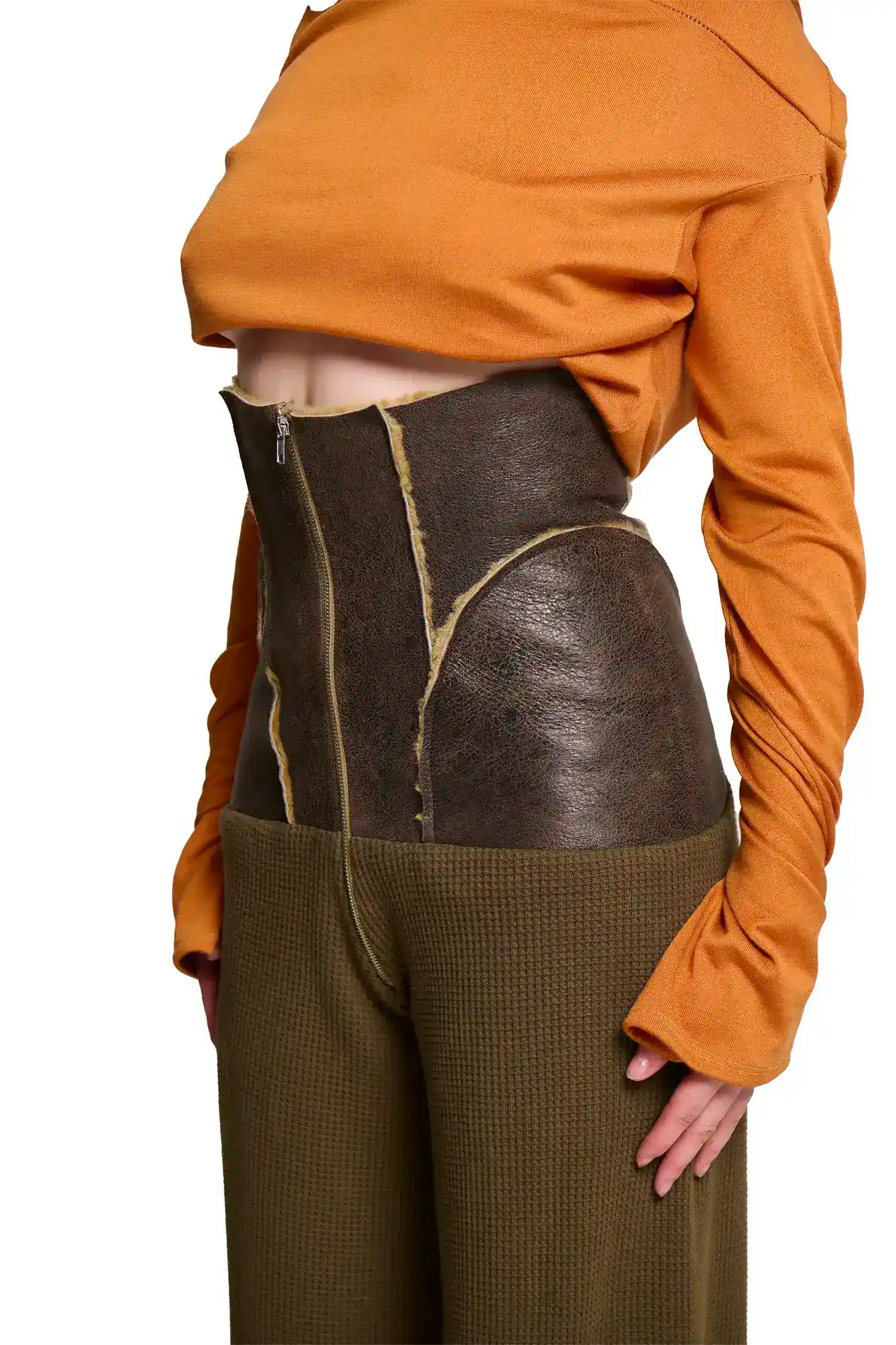 Sheepskin Waffle Corset Pant