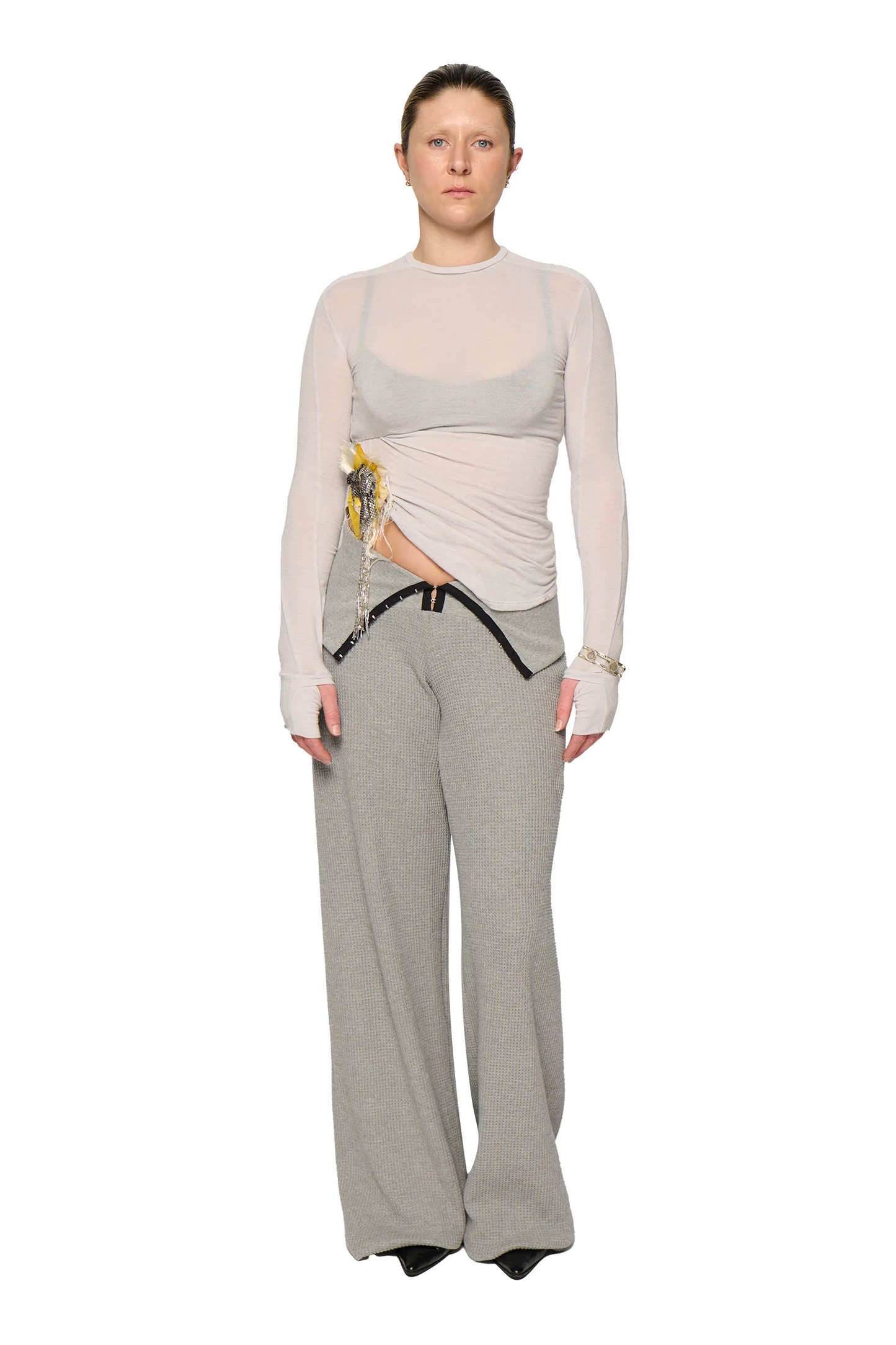 Waffle Jester Pant - Grey Marle