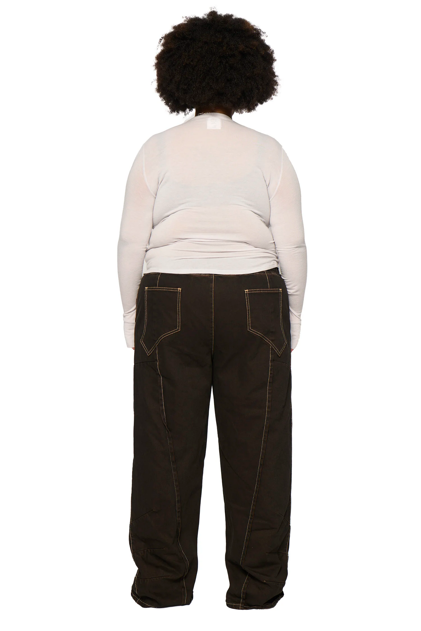Baggy Spider Denim - Overdye Brown