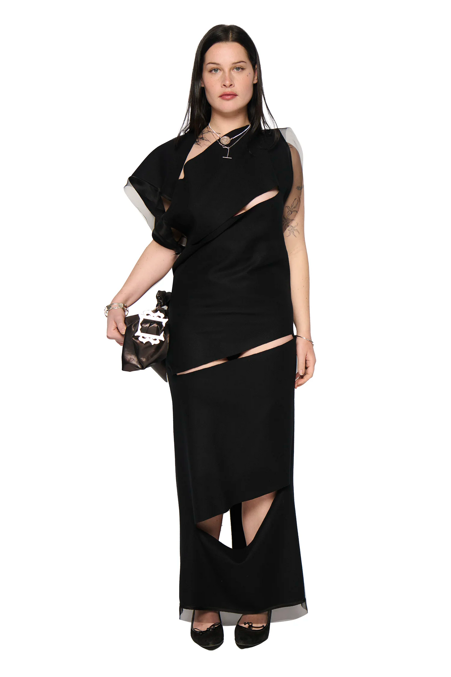 Sliced Dress - Black