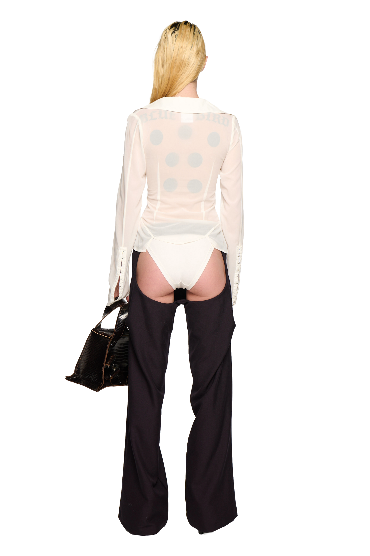 Georgette Sailor Shirt - white