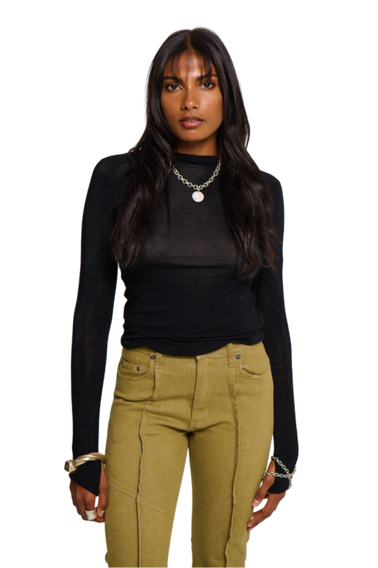 Angel Wool Top - Black