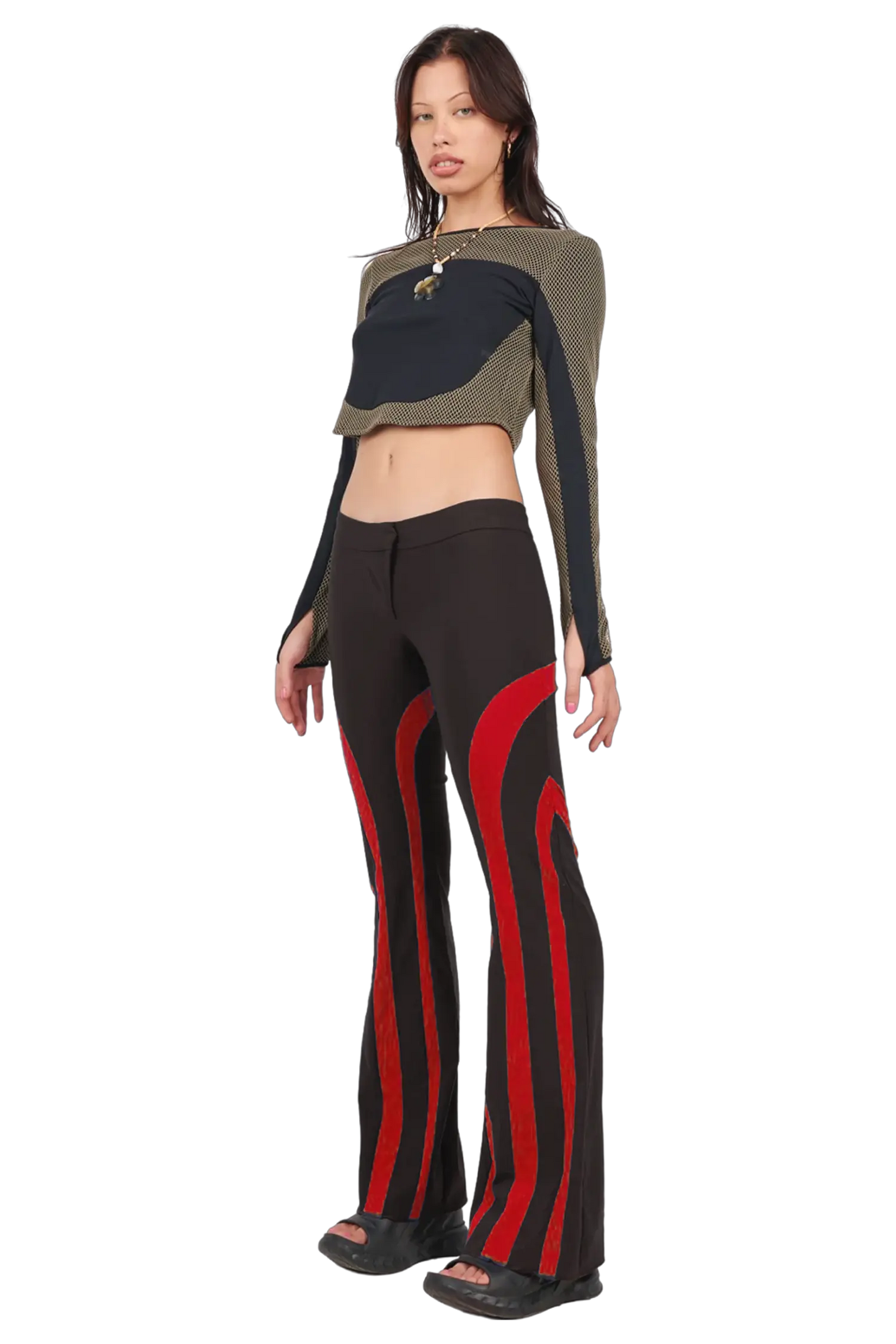 Spliced Pant - Red