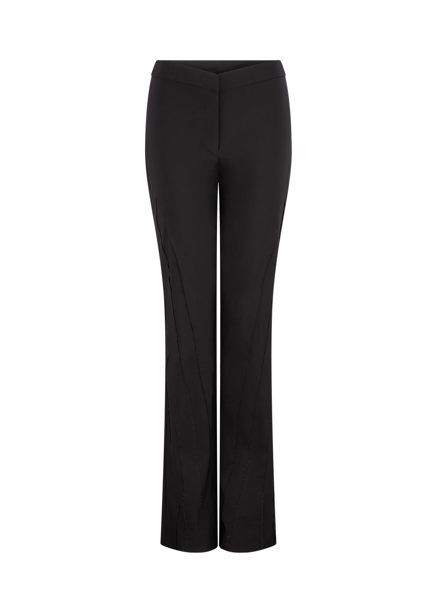 Spliced Pant - Black (Mid Rise)