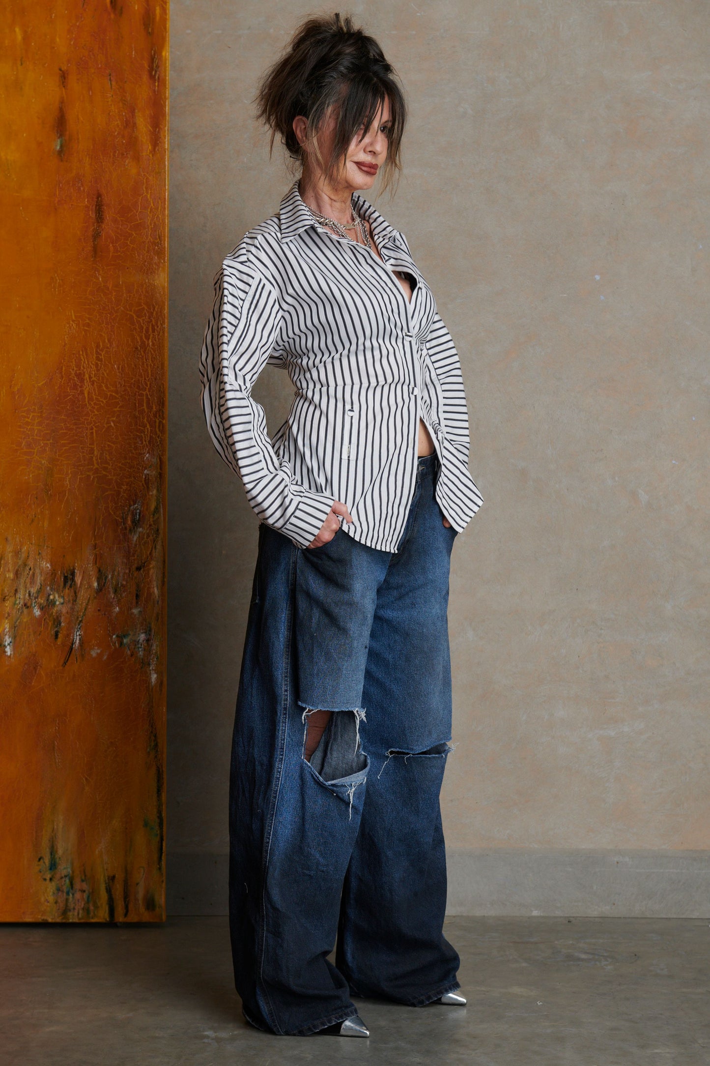 Placket Shirt - Stripe