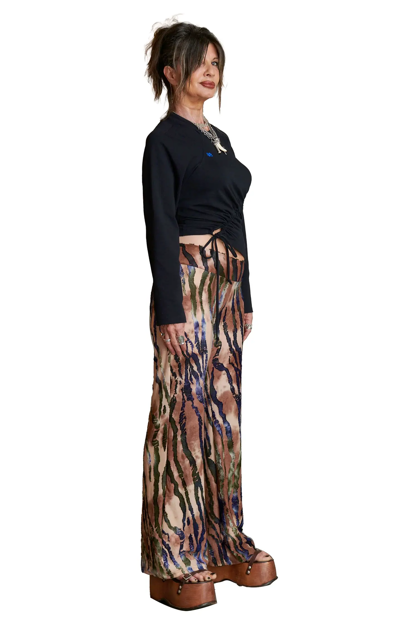 Ruched Long Sleeve - Black