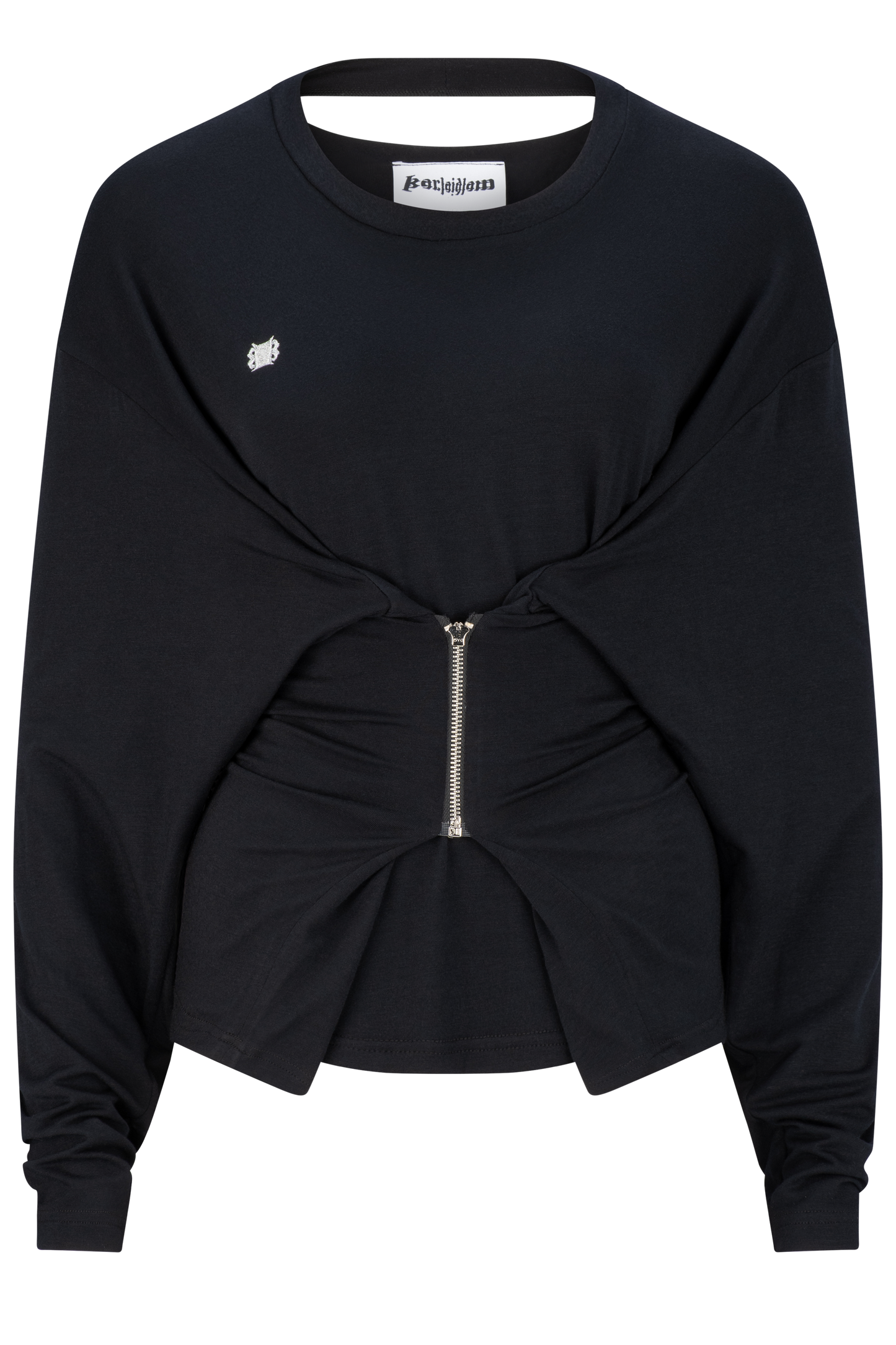 Zipper Long sleeve - Black