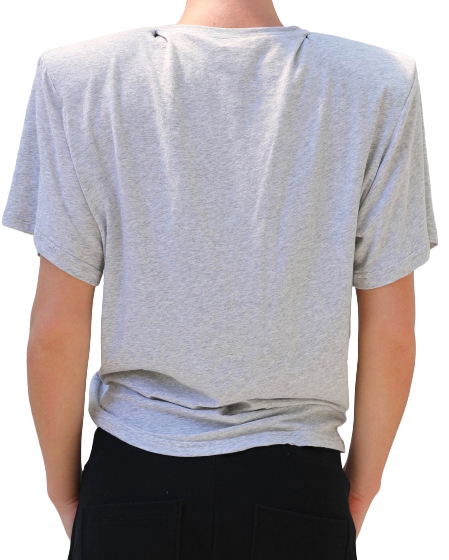 Scrunch T-Shirt - Grey Marle