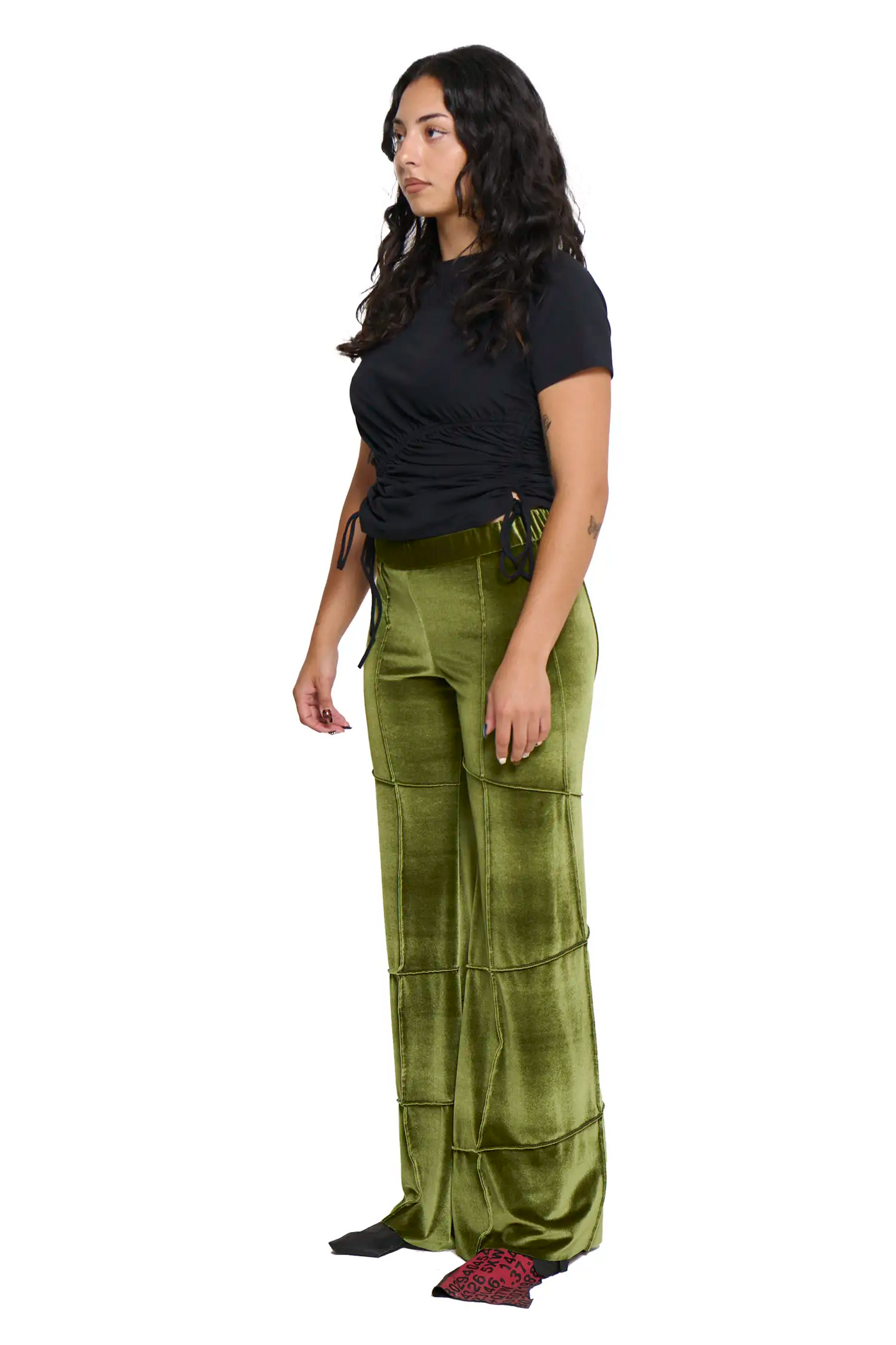 Spider Pant - Olive (Flare)