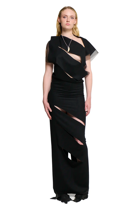 Sliced Dress - Black