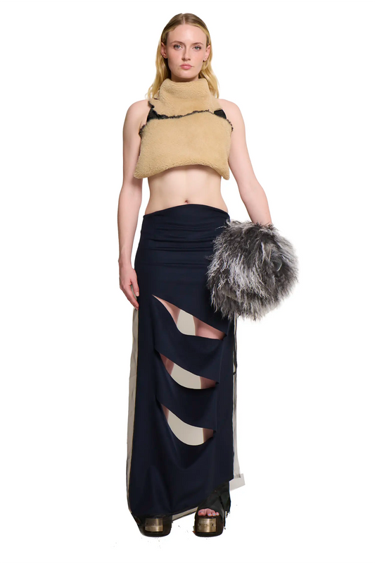 Sliced Skirt/Top - Black