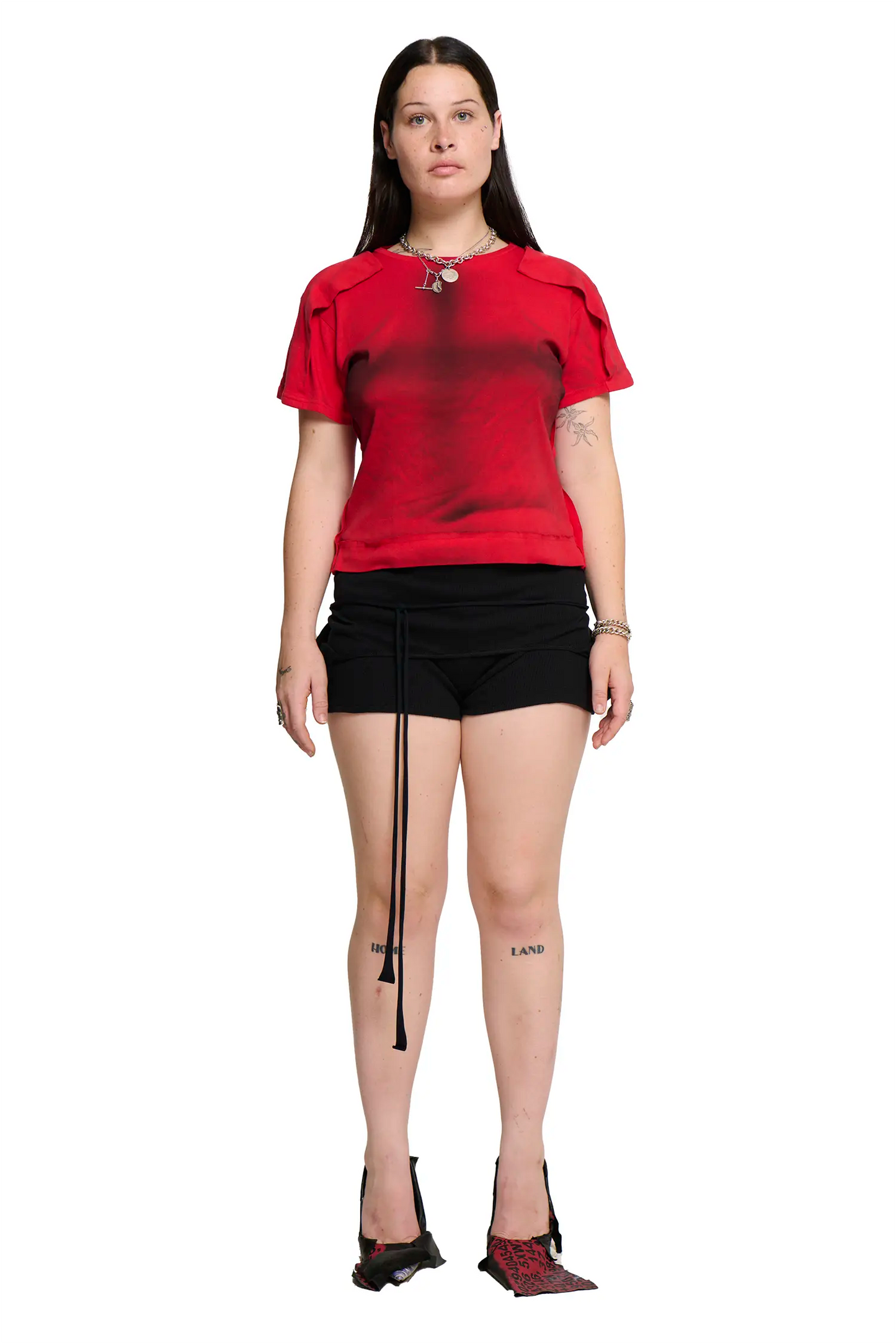 Placket T-Shirt Red