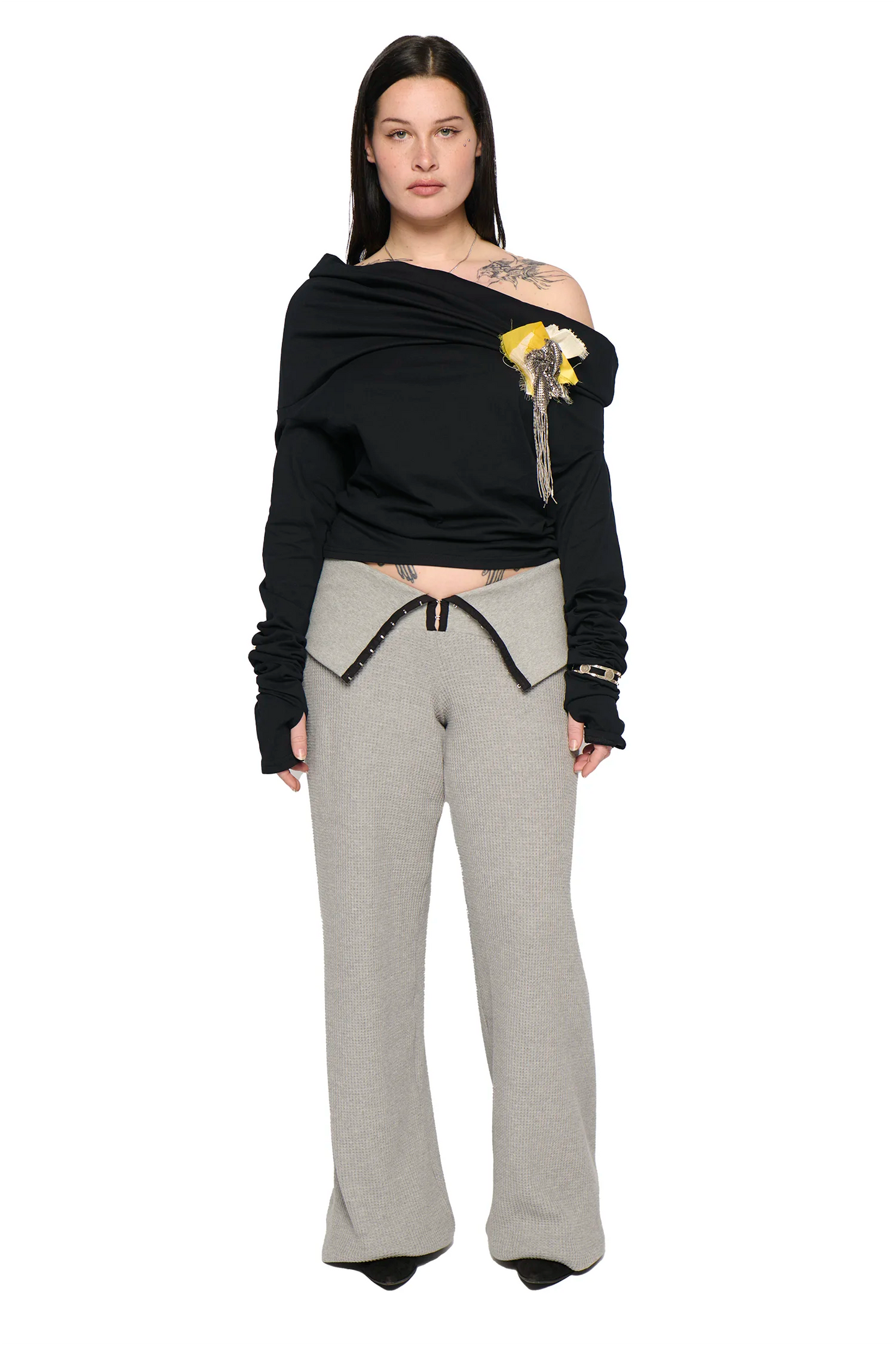 Waffle Jester Pant - Grey Marle