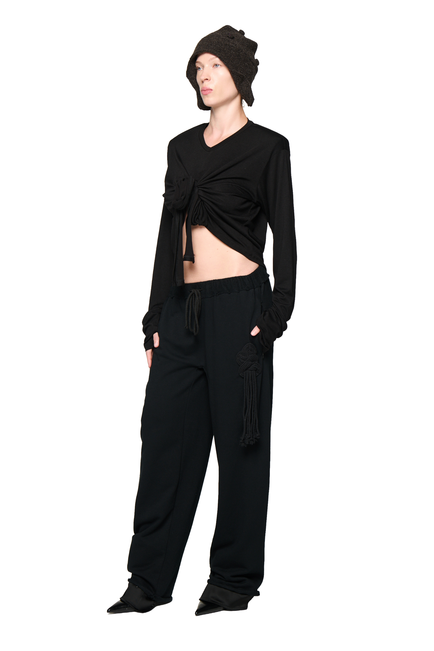 Scrunch Long Sleeve - Black