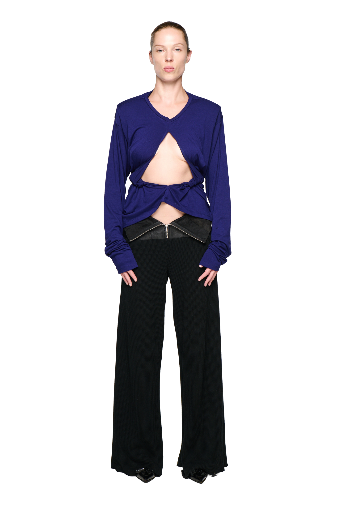 Scrunch Long Sleeve - Purple