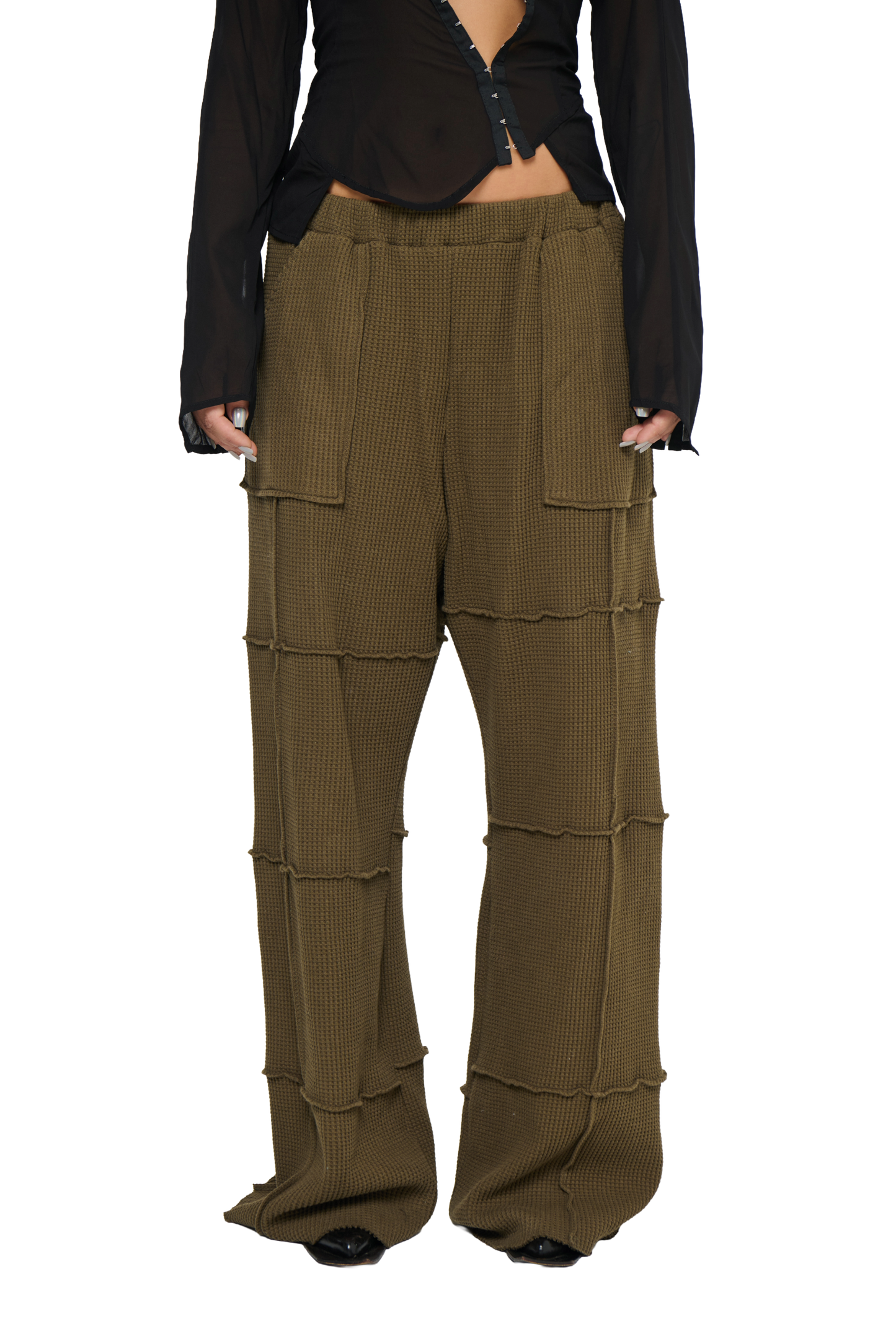 Waffle Baggy Spider Pant