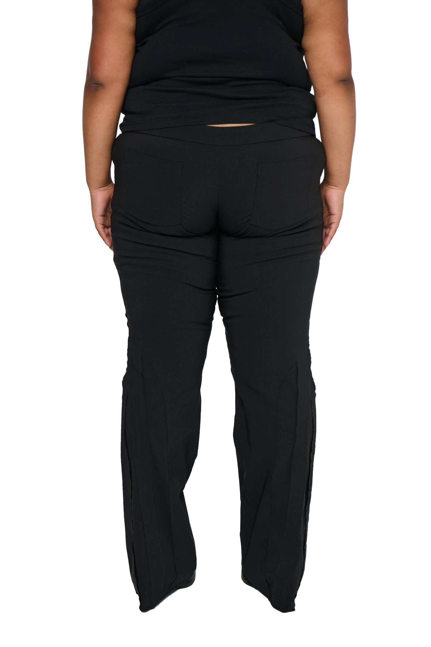 Spliced Pant Low Rise - Black