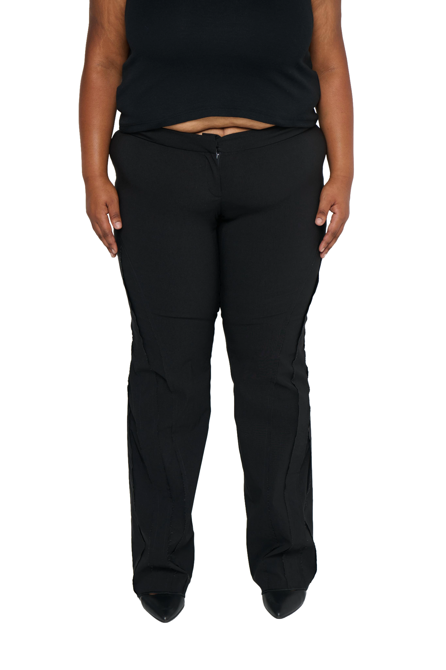 Spliced Pant Low Rise - Black