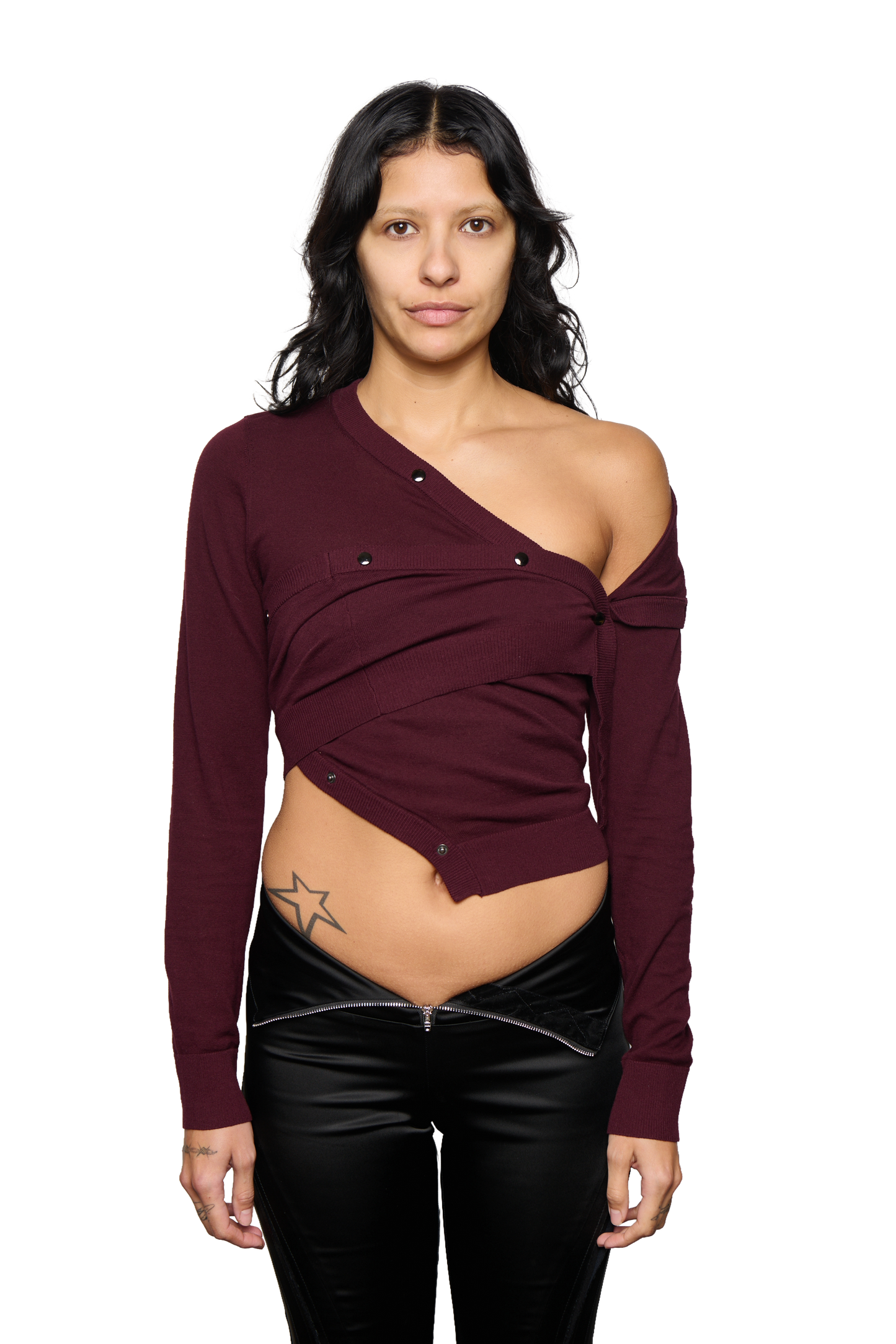 Dark Horse Cardigan - Eggplant