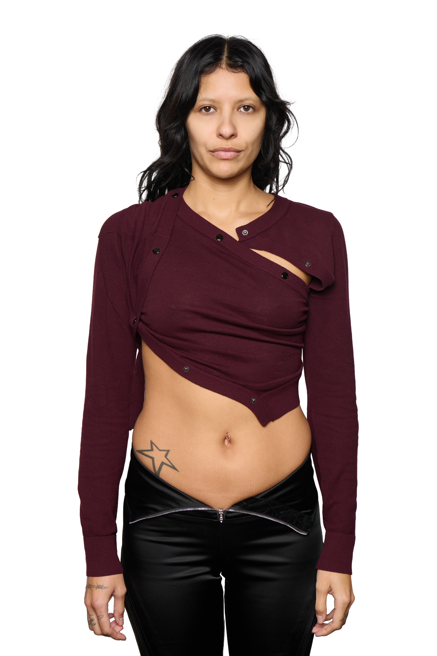 Dark Horse Cardigan - Eggplant