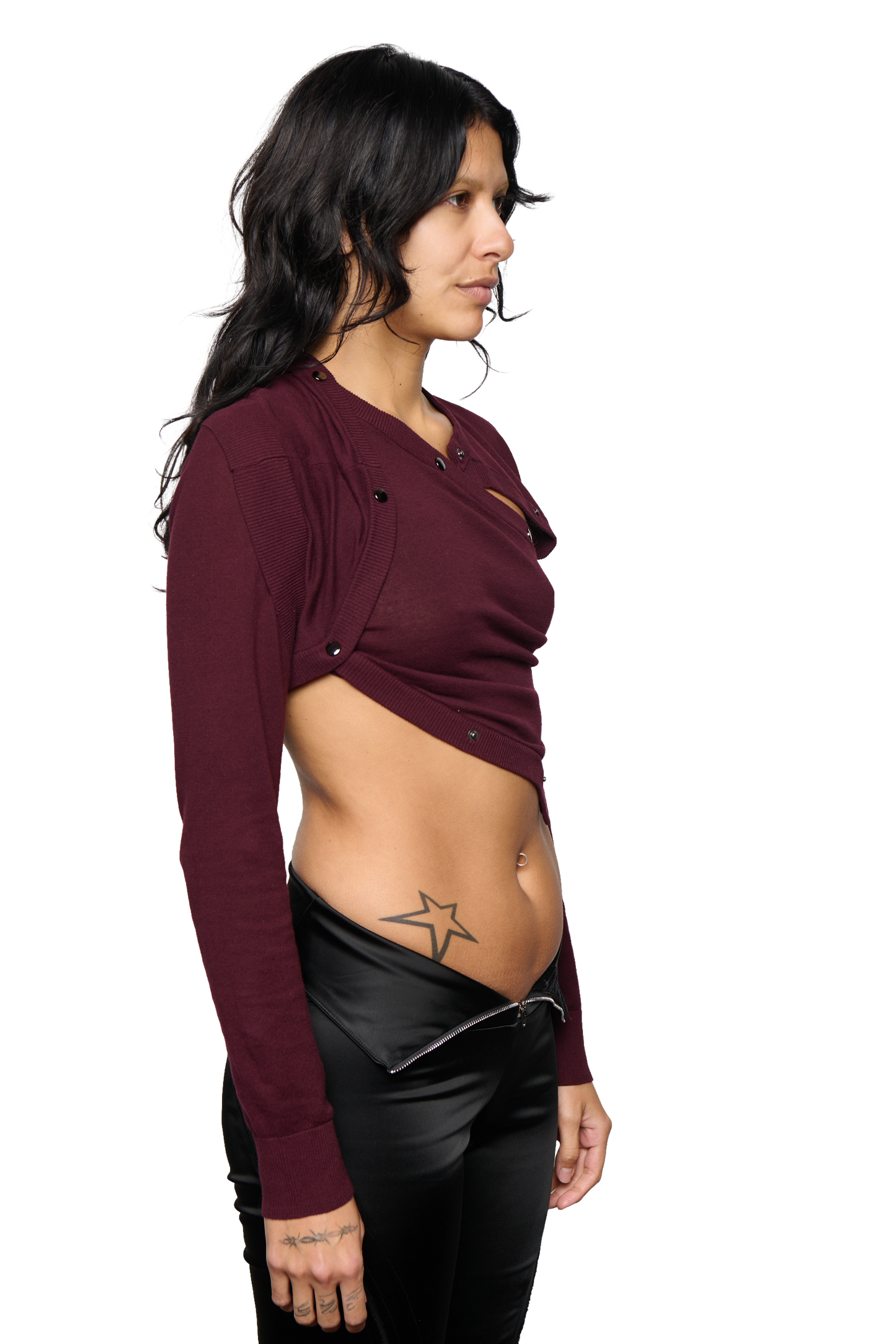 Dark Horse Cardigan - Eggplant