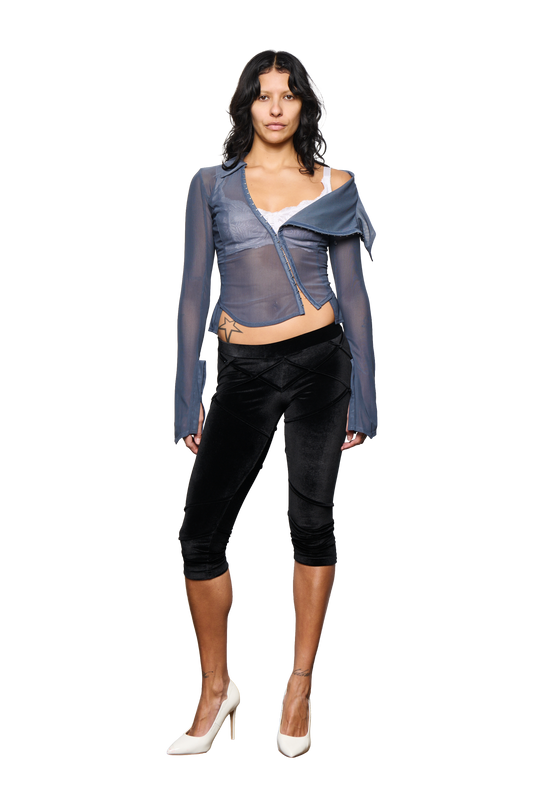 Haniya Sailor Top - Steel