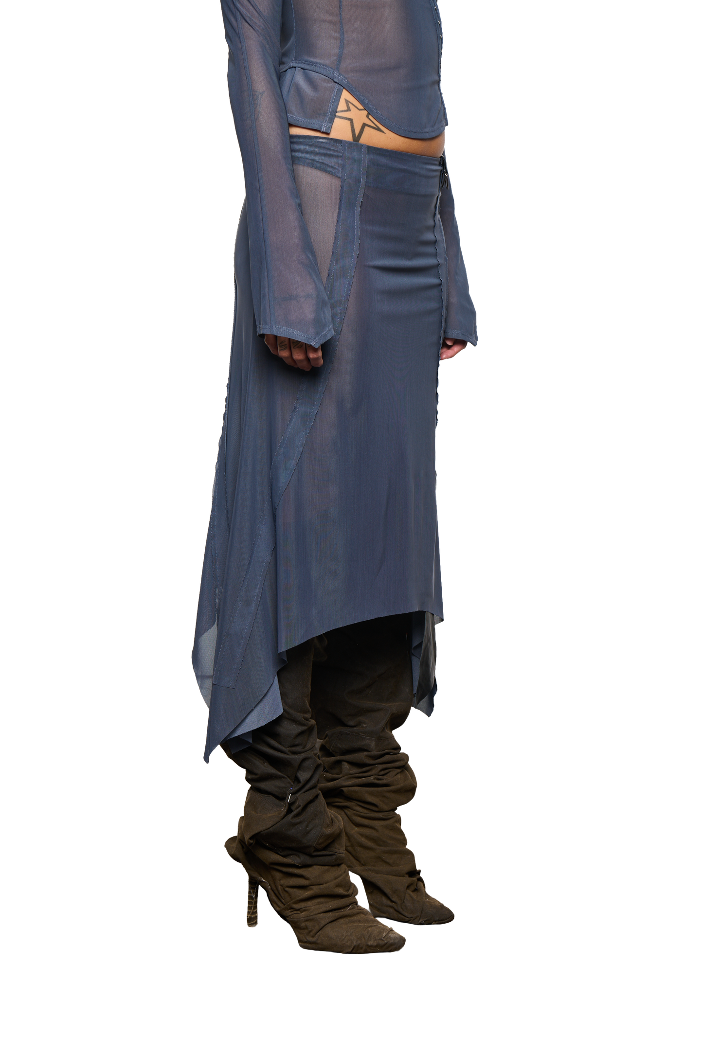 Haniya Skirt - Steel