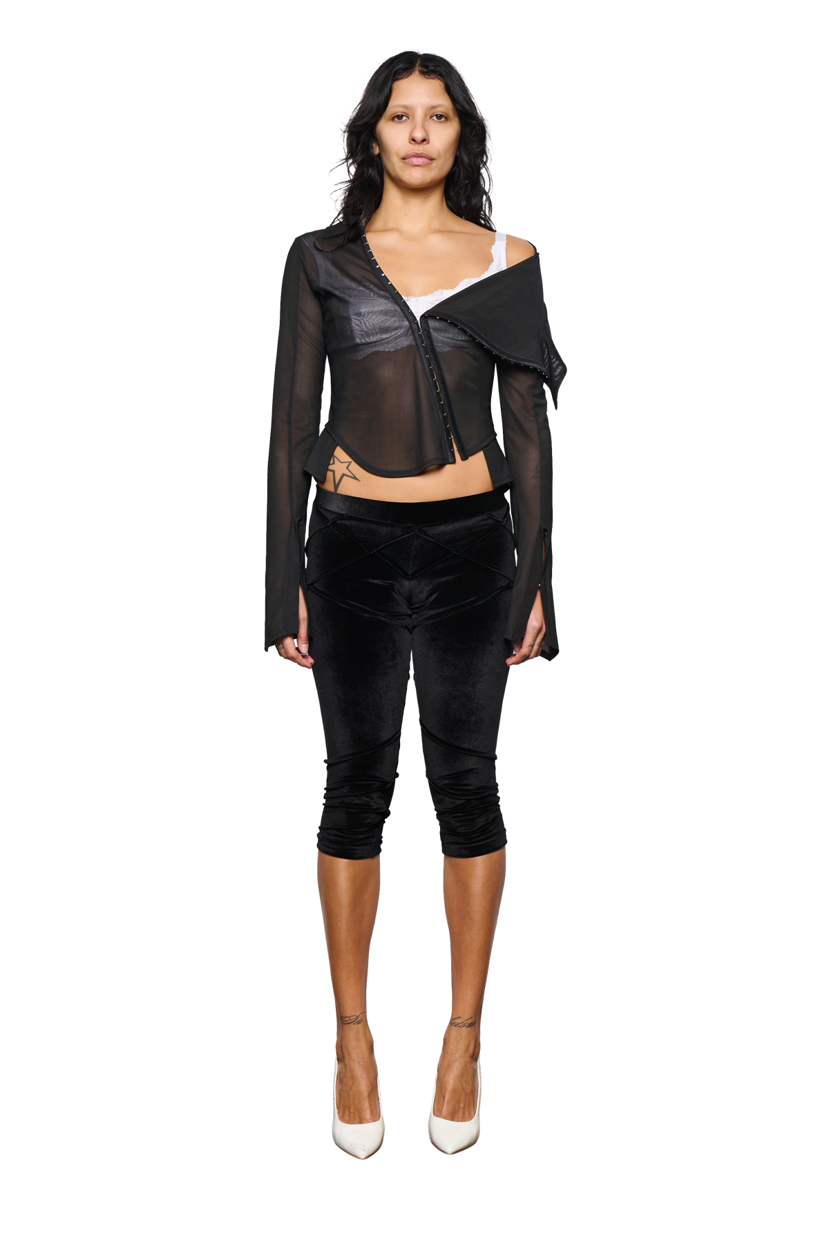 Haniya Sailor Top - Black