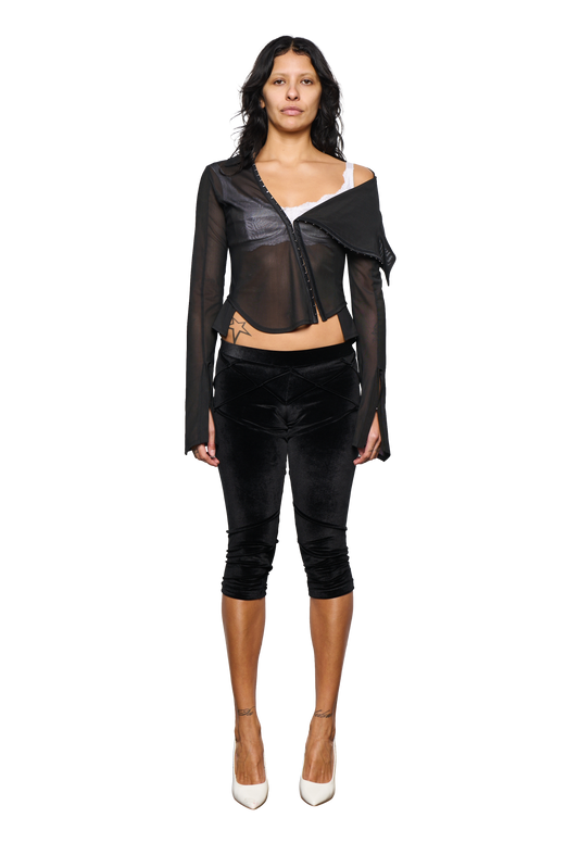 Haniya Sailor Top - Black