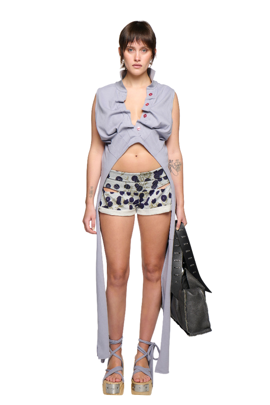 Polka-Dot Circus Short - Grey/Navy