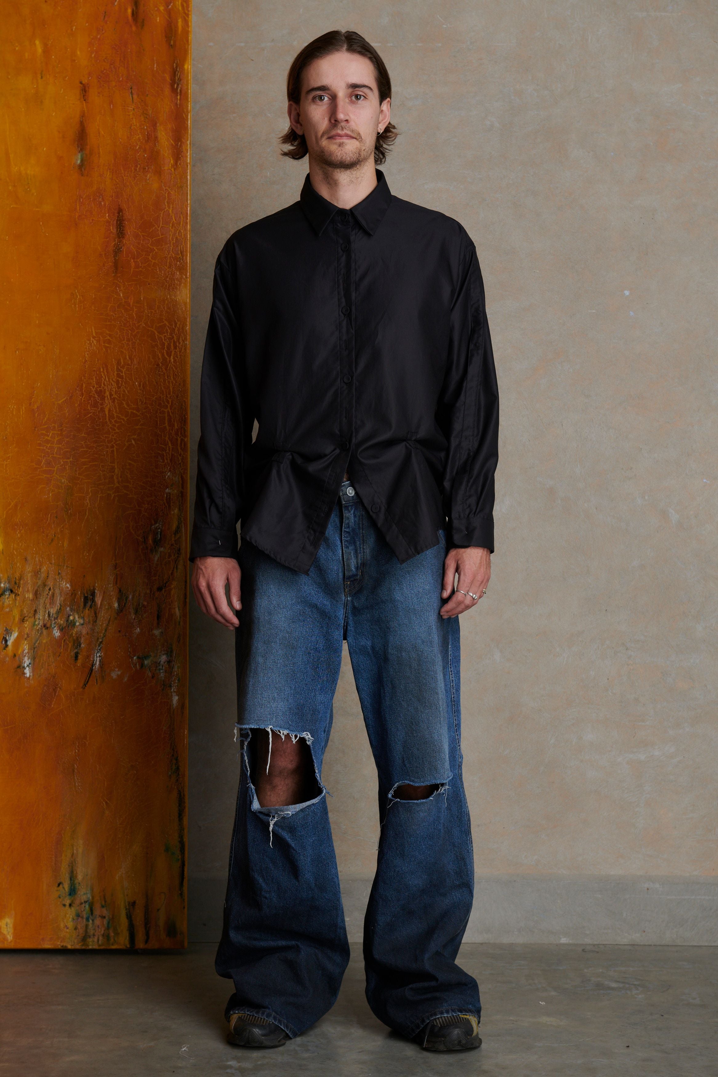 Placket Shirt - Black