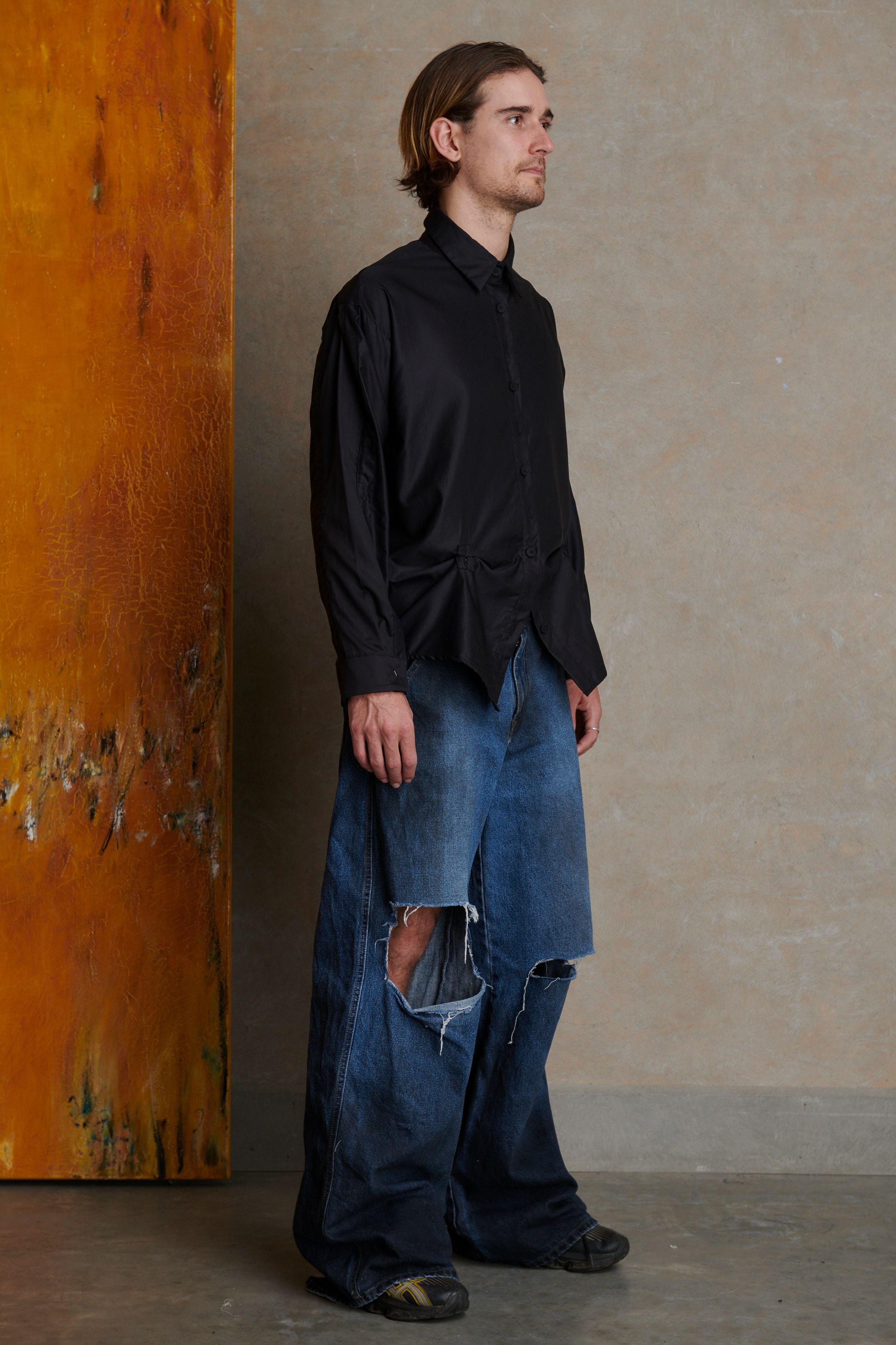 Placket Shirt - Black