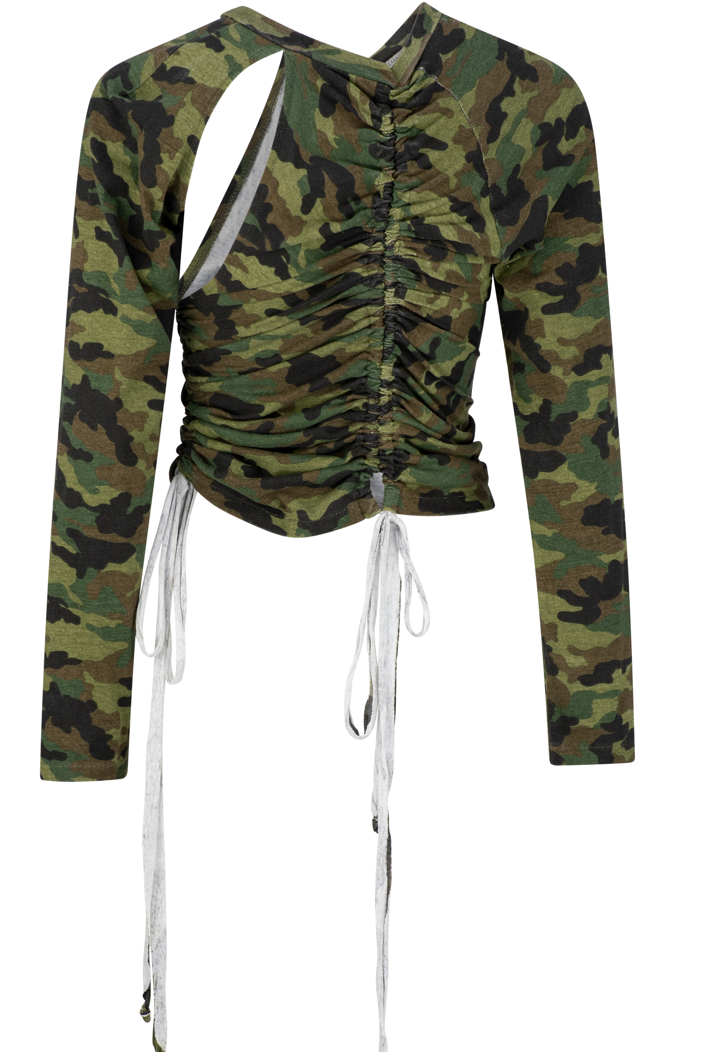 Ruched Long Sleeve - Camo