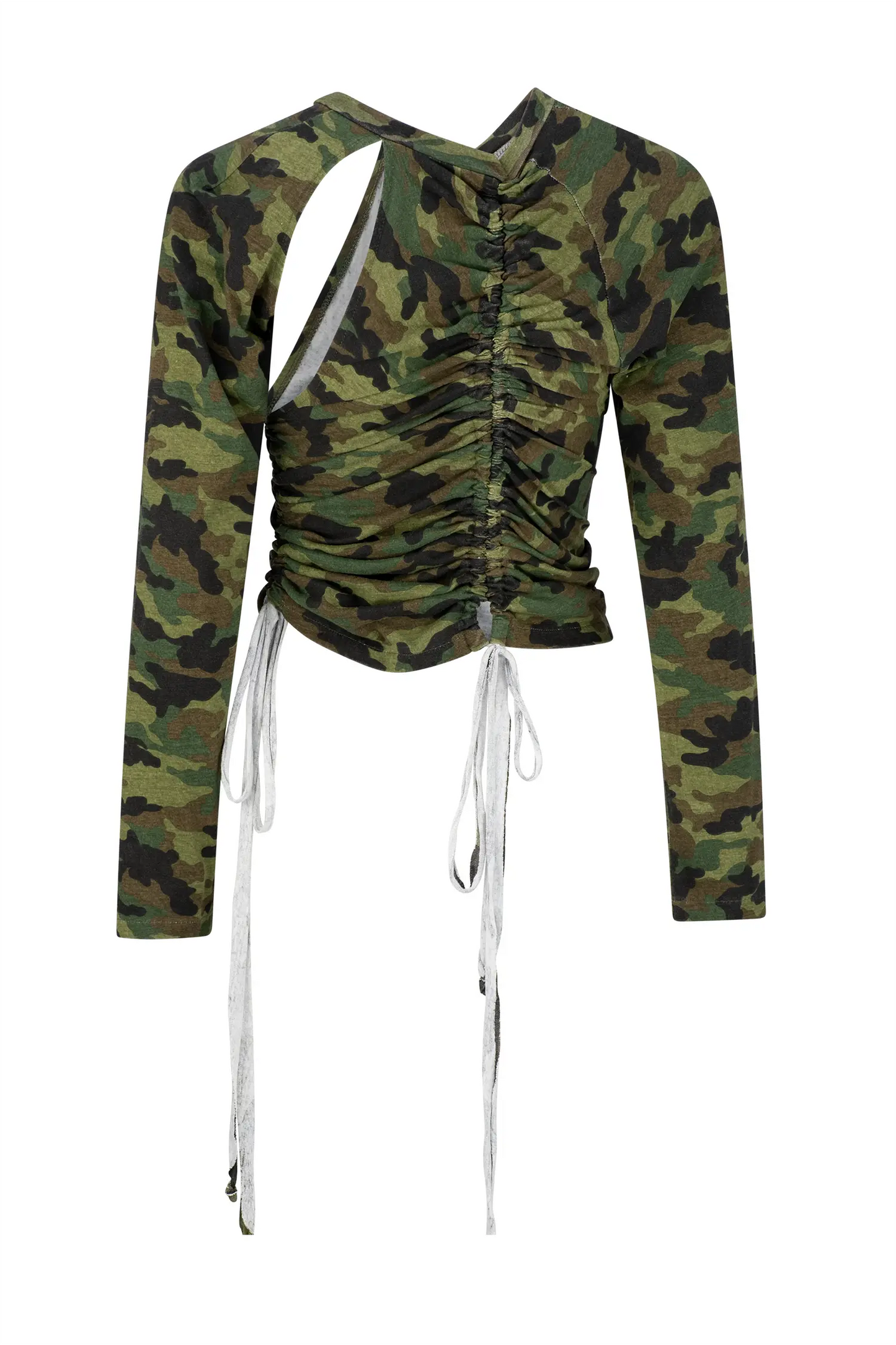 Ruched Long Sleeve - Camo