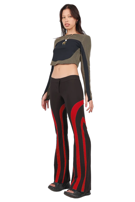 Spliced Pant - Red