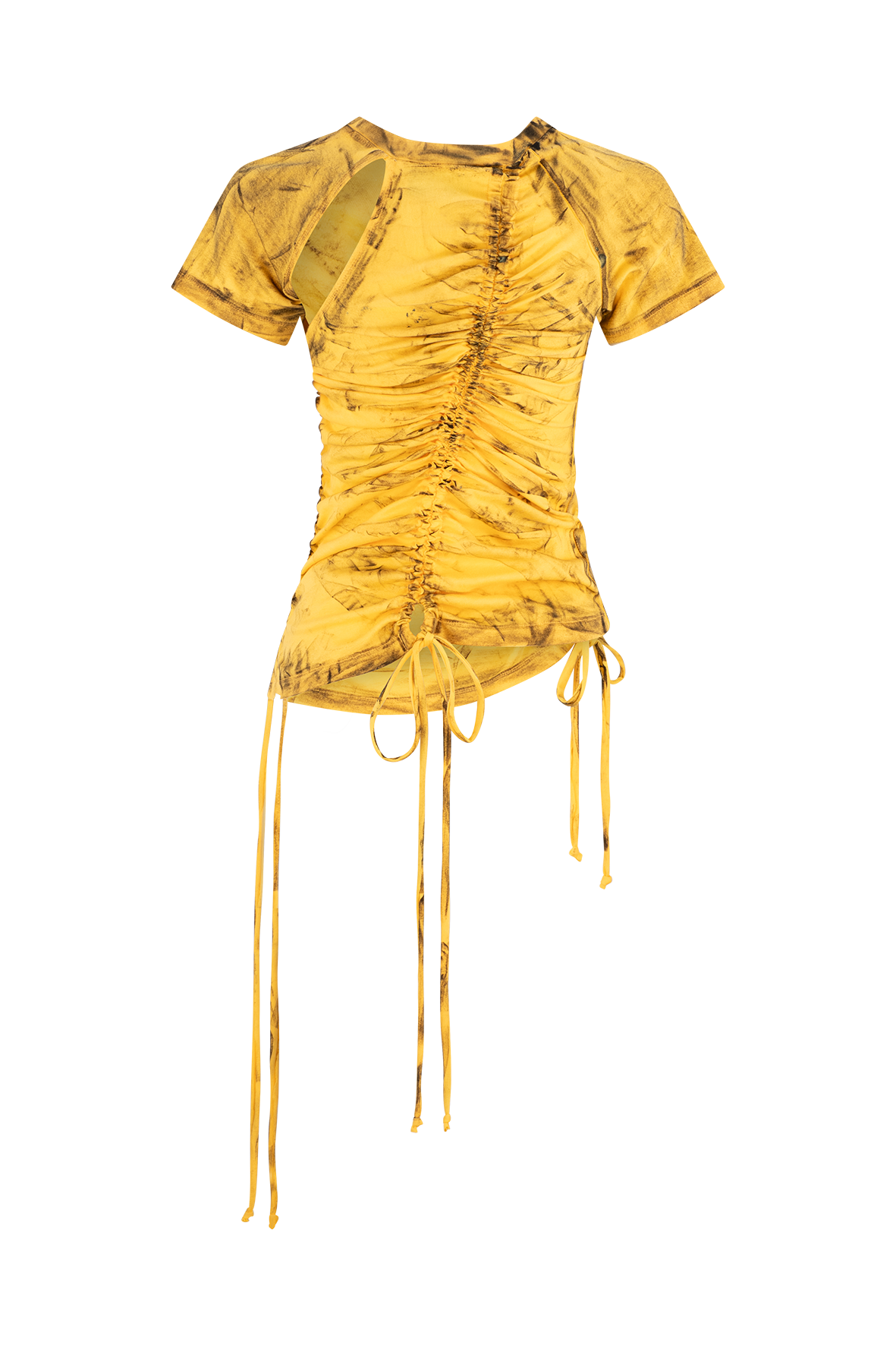 Ruched Tee - Yellow