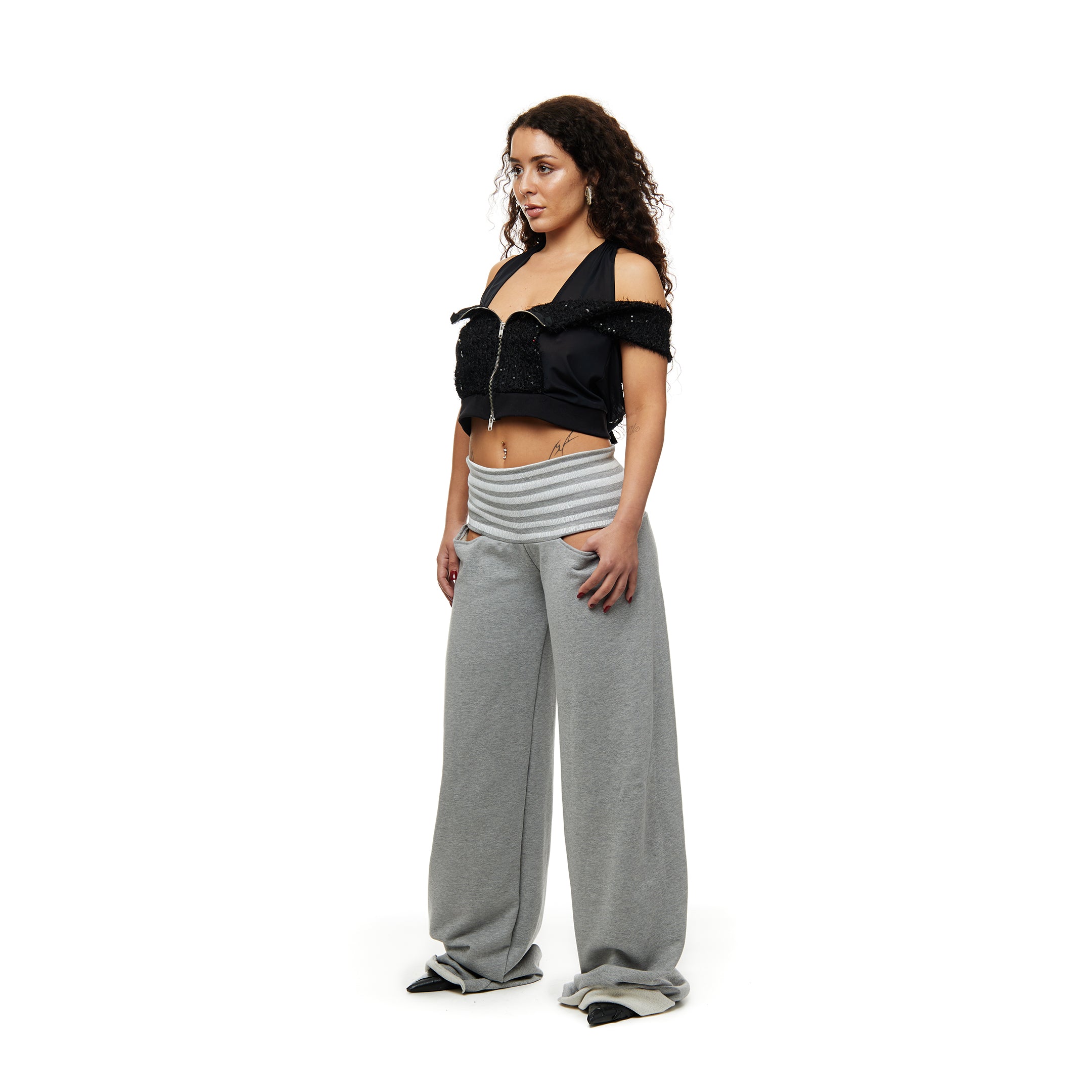 Circus Pant - Grey/White