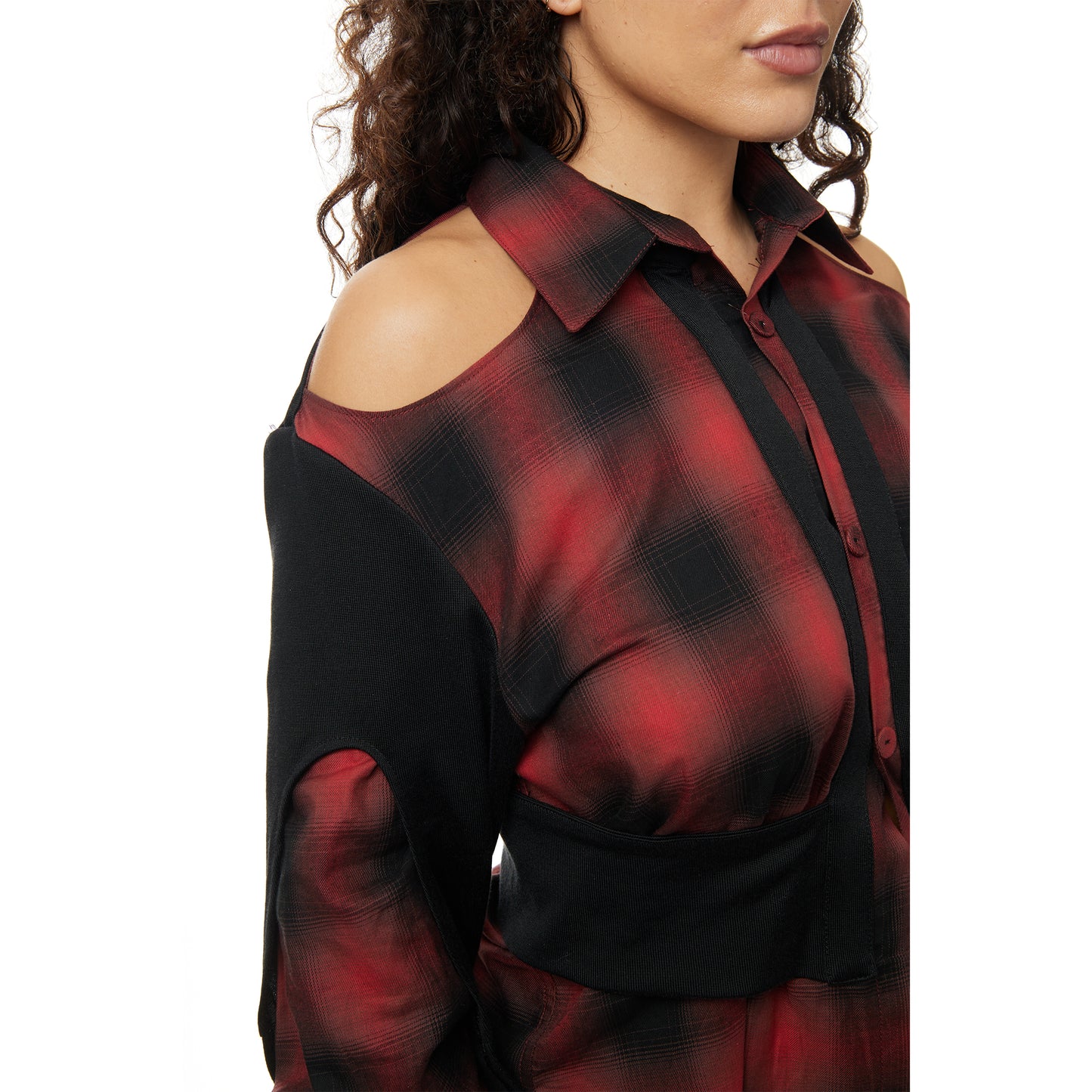 Take Me Apart Cardigan Red/Black