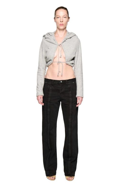 Placket Jean - Stonewash Black