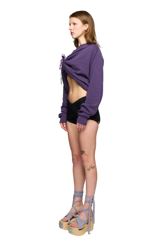 Shrug Cardigan Jumper - Purple