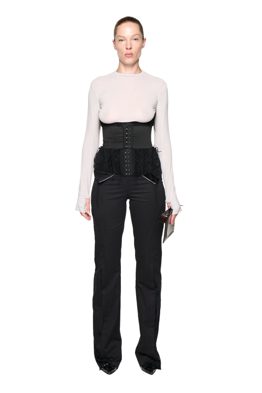Nicole Under Bust Corset - Black