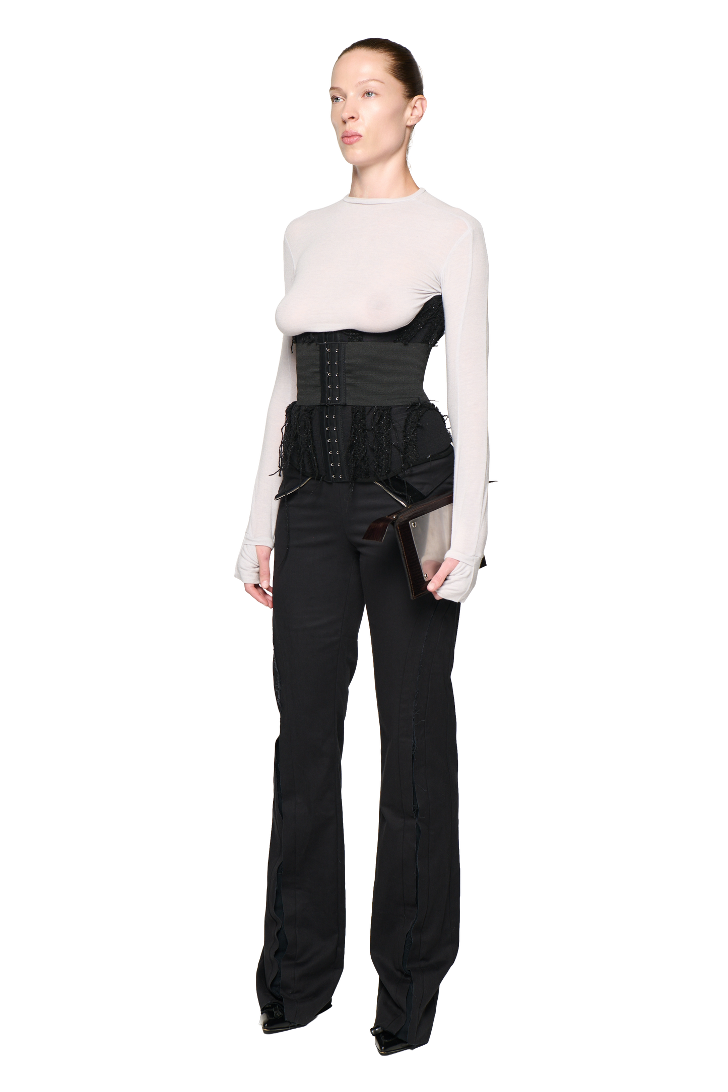 Nicole Under Bust Corset - Black