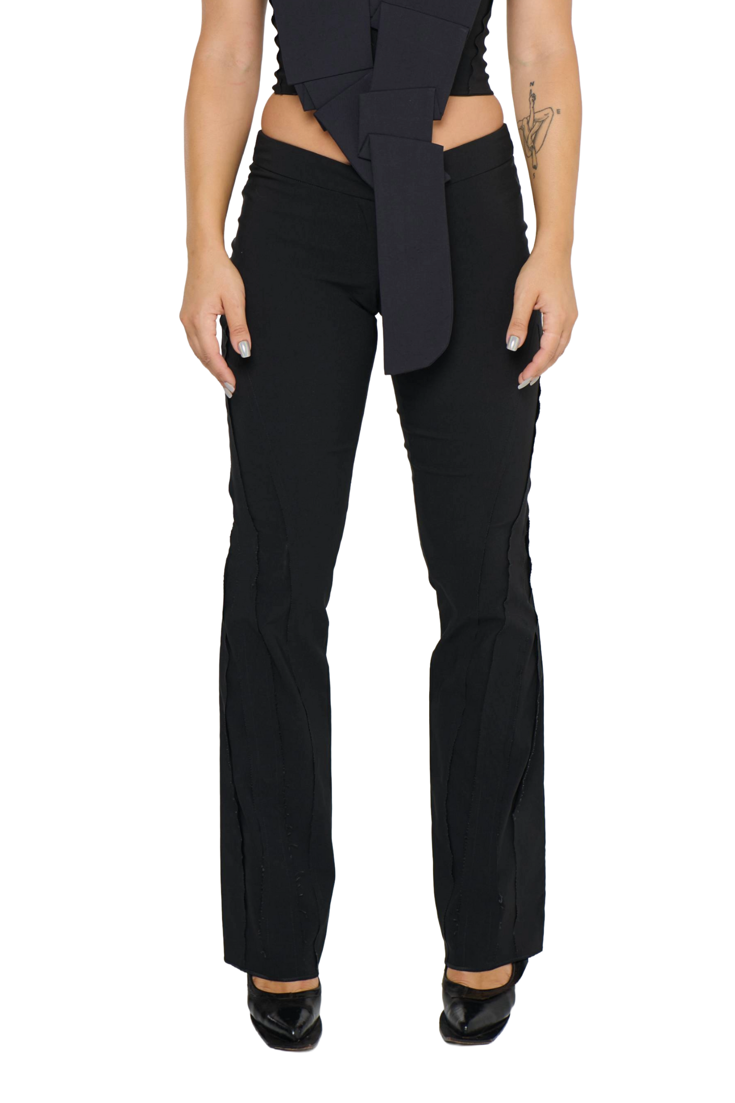 Spliced Pant Low Rise - Black